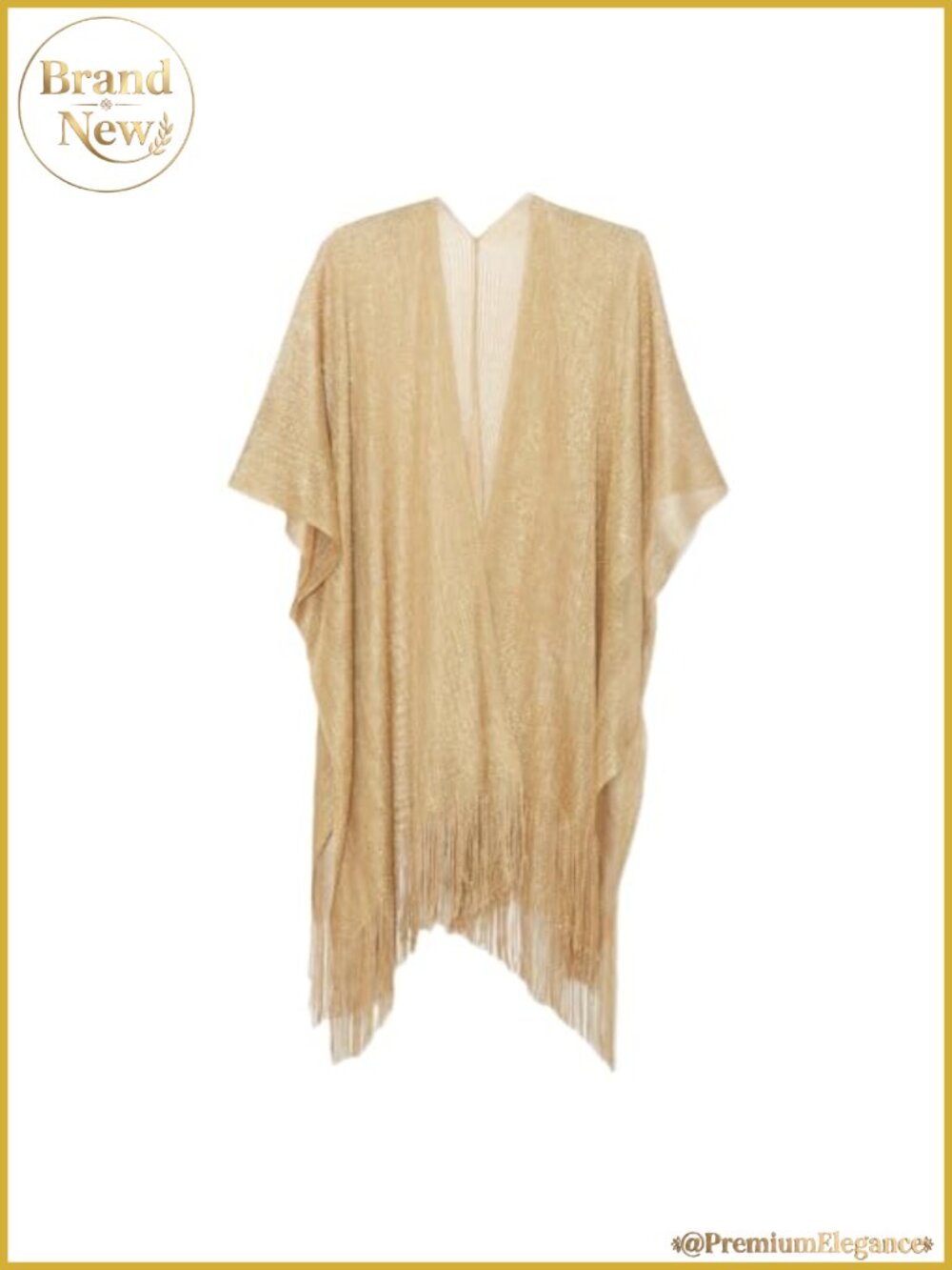 Sparkle Metallic Evening Shawl Wrap for Women Formal Party Beach Coverup